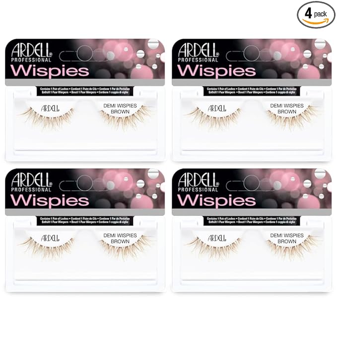 Ardell False Eyelashes Demi Wispies Brown (4 Pack)