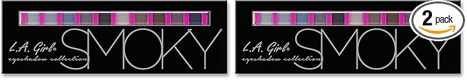 L.A. Girl Beauty Brick Eyeshadow Collection, Smoky GES332A (Pack of 2)