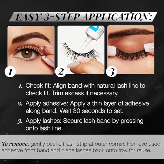 Ardell Studio Effects Demi Wispies False Eyelashes, Custom Layered Wispy Lashes for Natural Volume and Length, 4 Pack