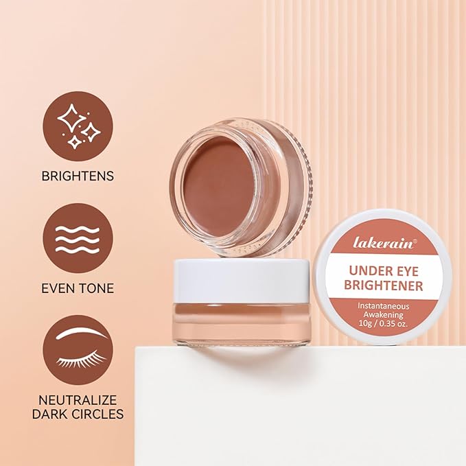 Under Eye Brightener & Concealer - Hydrating Color Corrector for Dark Circles, Lightweight Undereye Brightening Cream with Hyaluronic Acid & Shea Butter, Smooth & Blendable (Golden Toffee, 1)