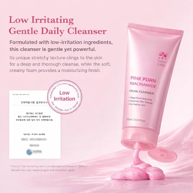 Facial Cleanser PDRN Marshmallow Whip Cleanser | Deep Cleansing Foam for Pore Care, Blackhead Care, Uneven Skin Tone with Salmon DNA PDRN, Low pH Hydrating and Nourishing Face Wash