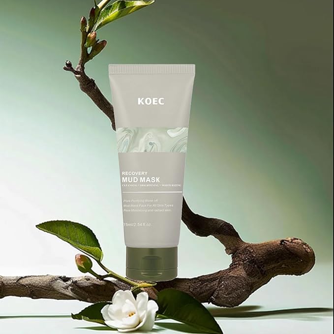 Recovery Mud Mask - Clay Mask - Body Mud Hydrating & Deep Pore Tightening Face Mask, Natural Purifying Clay - Korean Wash Off Body Facial Mud Mask