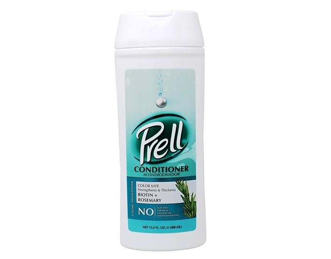 Prell Biotin & Rosemary Shampoo + Conditioner Set – Strengthens, Thickens & Revives Fine or Damaged Hair | Color-Safe Formula | 13.5 fl oz