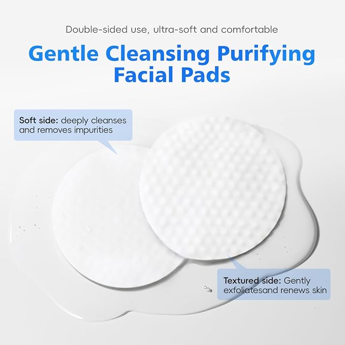 2-Pack AHA BHA Toner Pads, 200 Count (100 Sheets x 2) - Exfoliating & Hydrating Face Pads with Hyaluronic Acid for Glass Skin, Pore Minimizing & Makeup Prep, Fragrance-Free