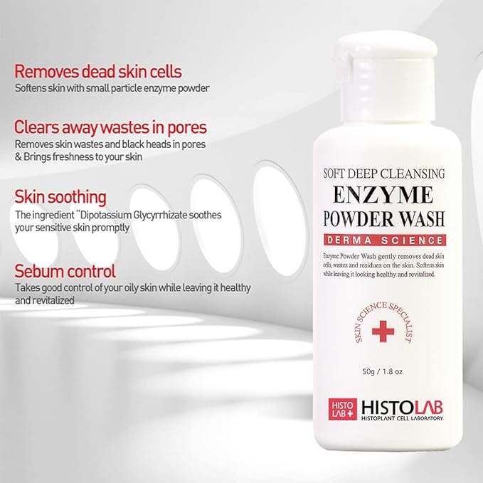 HISTOLAB Soft Deep Cleansing Enzyme Powder Wash | 50g NET WT./1.8oz