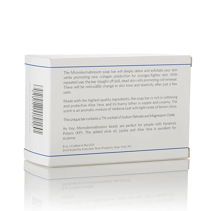 Microdermabrasion Keratosis Pilaris, Folliculitis & Acne Exfoliating Deep Cleansing Scrub Soap, KP Bump Eraser, Back & Butt Acne Exfoliant, Wash Cleanser - Rough, Bumpy & Dry Skin Gets Rid Of Redness