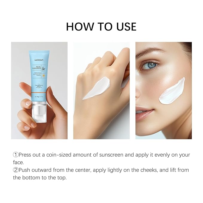 Clear Face Sunscreen SPF 50, 2 in 1 Hydrating SPF 50 Sunscreen - Free & Non-Sticky Travel Size Invisible Face Sunscreens, Broad Spectrum UVA/UVB Protection, Lightweight Hydrating for All Skin (1)