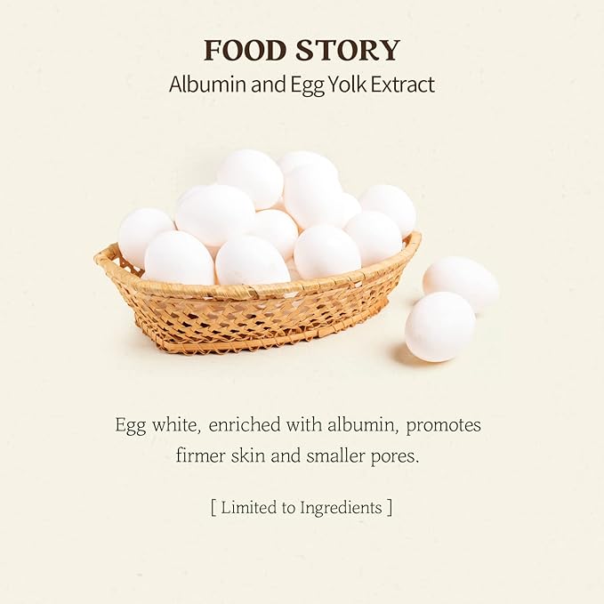SKINFOOD Egg Perfect Pore Cleansing Foam 150ml - Egg Yolk, Albumin Contained Pore Refining Facial Foam Cleanser - Removes Impurities from Pores (5.07 fl.oz.)