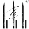 Stylish Ultra-precise Waterproof Liquid Eyeliner - Long Lasting & Smudgeproof Eye Liner with Ultra Fine Felt Tip, Ophthalmologist-Tested, Gentle for Sensitive Eyes, Vegan- Black(Pack of 3)