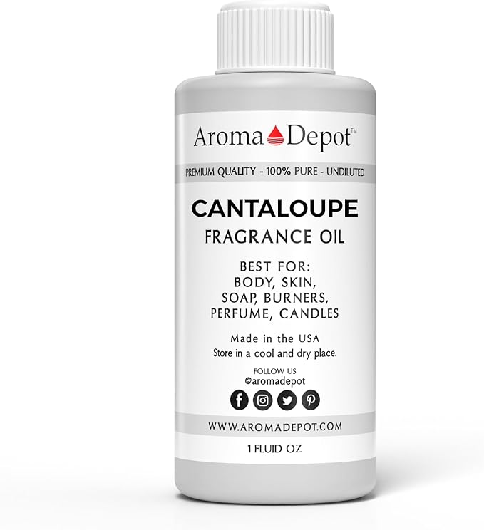Cantaloupe 1oz Fragrance Oil I Perfume I Skin Oil I Scented Oil. DIY Projects Such as Candles, Bath Bombs, Body Butters, Creams & Lotions. Few Drops in The Diffuser, Burners, or Warmers.