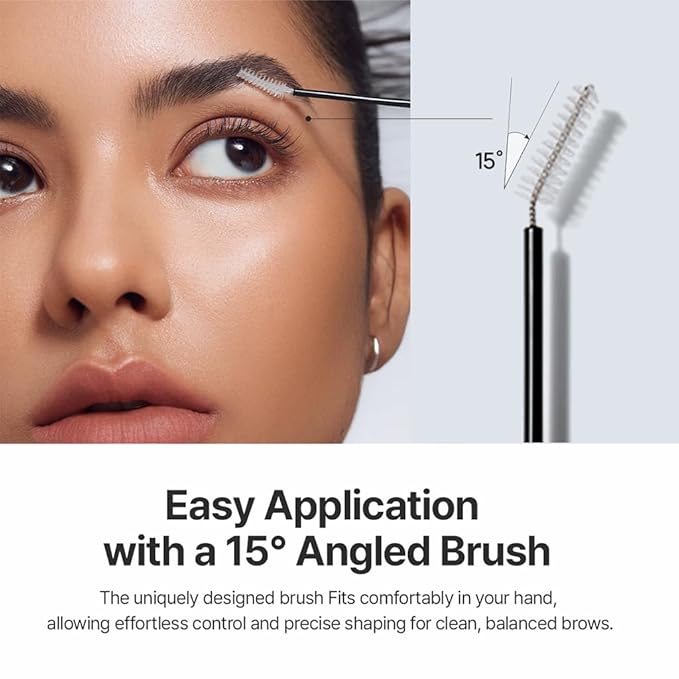 Espoir Laminating Eyebrow Clear Gel, Easy Shaping with Uniquely Designed Applicator, Long-Lasting & Smudge-Free, Non-Sticky and Lightweight Formula, Natural Look, Vegan, Festival Essentials, 0.1 fl oz