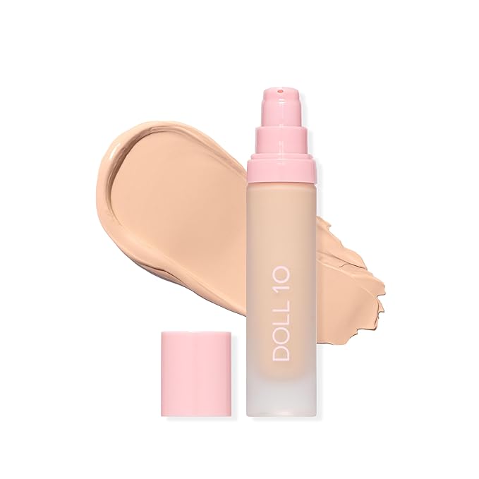 T.C.E. Super Coverage Serum Full Coverage Foundation Makeup for Mature Skin – Hydrating Formula w/Peptides – Full Coverage Makeup – Clean, Vegan, Cruelty-Free - 60 Day Supply - (Fair/Light)