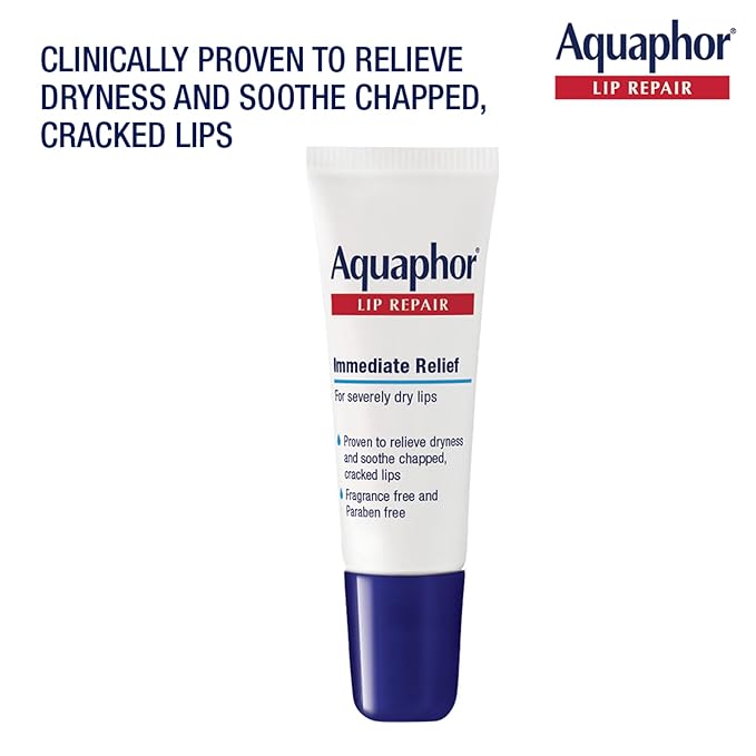 Aquaphor Lip Repair Ointment, Moisturizing Lip Balm Pack, Mothers Day Gifts, 0.35 Tube, Pack of 2