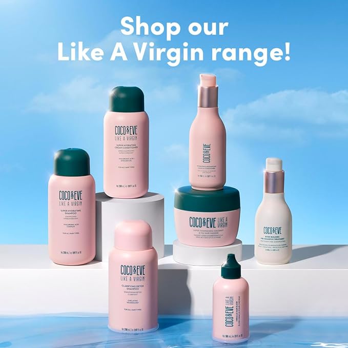 Coco & Eve Like A Virgin Super Hydrating Shampoo. Sulfate-free with Argan oil, Coconut. For any Dry, Damaged, Color, and Frizzy hair. (8.4 fl oz)