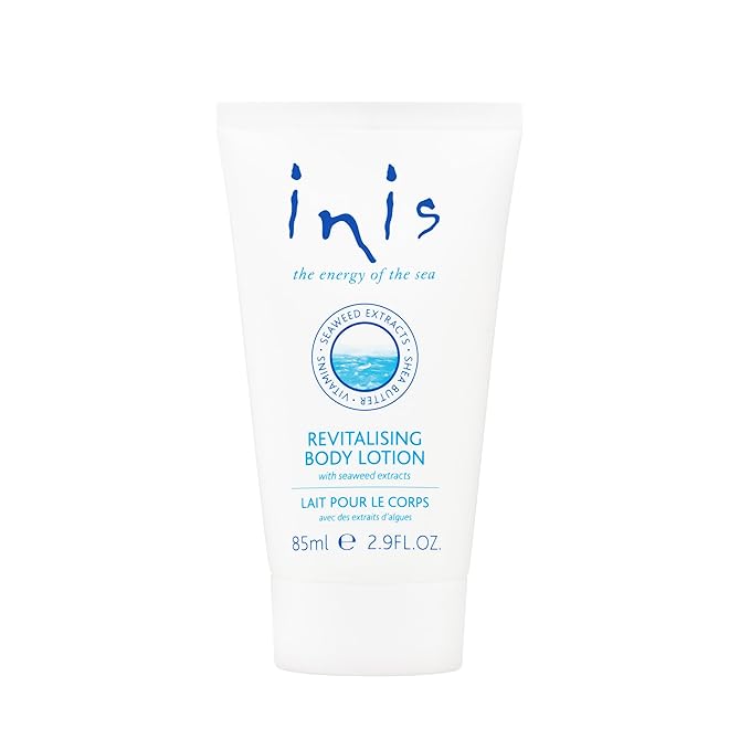 Inis the Energy of the Sea - Revitalizing Body Lotion Travel Size for Women and Men, Mini Daily Body Moisturizer with Seaweed, Shea Butter and Vitamin E, Clean Ocean Fresh Scent, 2.9 fl oz