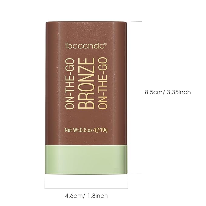 Highlighter Makeup Stick - Blush Highlighters Makeup Stick for Face & Body, Natural Silky Shimmer Highlight, Bendable Long Lasting Cream Korean Highlighter (#A04 Beach Glow)