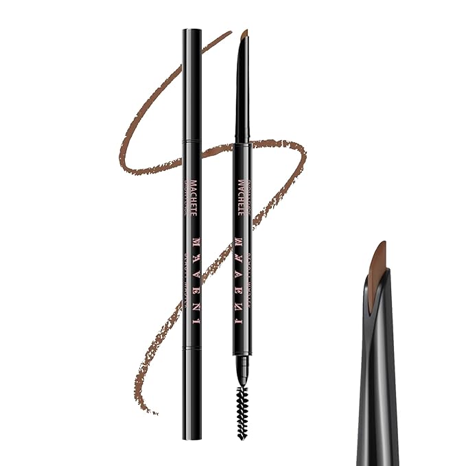 Microblading Eyebrow Pencil,Eyebrow Retractable Definer Pencil,Angled Precision Tip,0.1MM Ultra Slim Eyebrow Makeup,Long-Lasting Waterproof,Smudgeproof (03 LIGHT BROWN, 1 Pack)