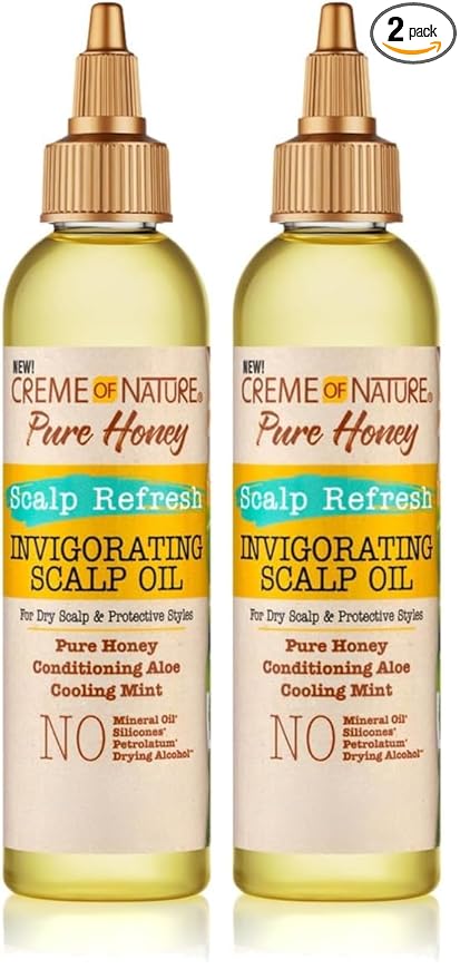Creme of Nature Pure Honey Scalp Oil (Pack of 2)