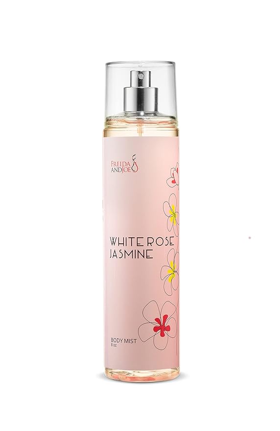 Home Spa Gift 10oz Deep Moisturizing Fragrance Body Lotion & 8 oz. Fine Fragrance Body Mist Set Luxury Self-Care Combo for Women & Girls (White Rose Jasmine) – Mother's Day Gift for Mom