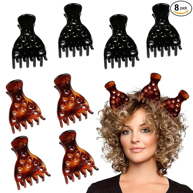 8 Hair Volume Clip for Thick Hair, Root Clips for Curly Hair Volume, Claw Clips for Women Root Lifting for Curl