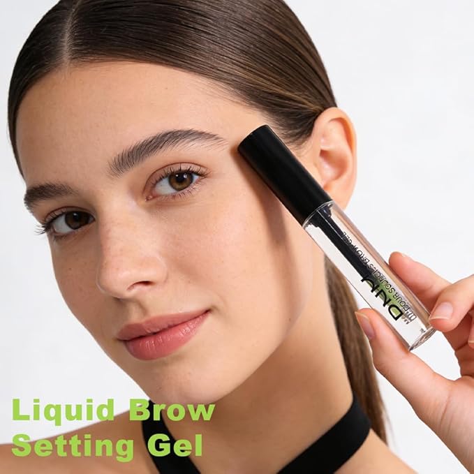 evpct Clear Eyebrow Gel Long Lasting Hold for Lifting Eye Brows, Natural-Looking Eyebrow Gels with Curved Eyebrows Comb, Waterproof and Moisturizing, Long Wear Transparent Smudge-proof Eye Brows Gel