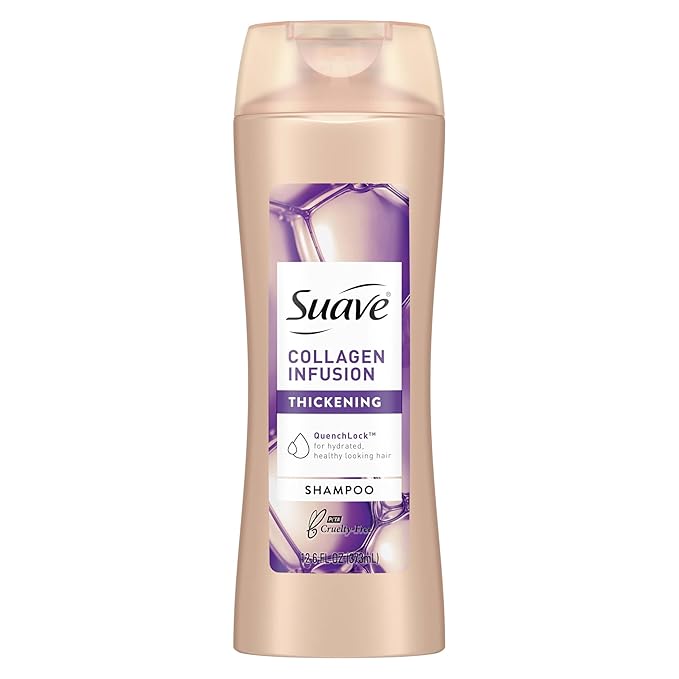 Suave Professionals Thickening Shampoo Collagen Infusion for Fine Hair Volumizing Shampoo 12.6 oz