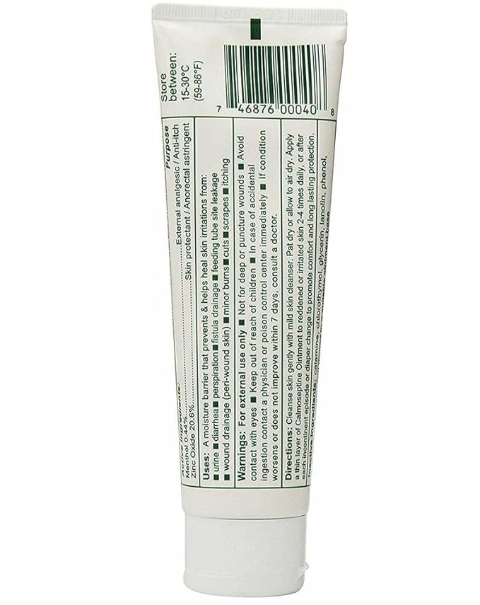 Calmoseptine Moisture Barrier Skin Ointment - 4 oz, Pack of 2