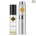 CA Perfume Duo Impression of France Town Leather For Women And Men Perfume Layering Set Long Lasting Travel Size EDP + Body Oil Roll-On Bottle 0.27 Fl Oz+0.33 Fl Oz