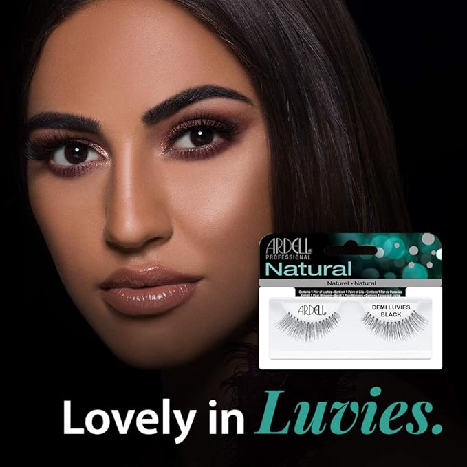 Ardell Natural Lashes False Eyelashes Demi Luvies Black (4 Pack)