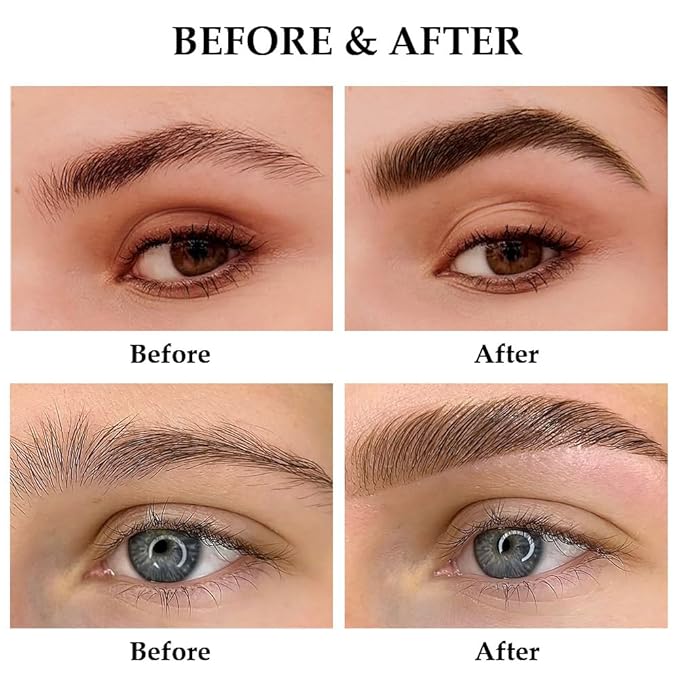 Tinted Thickening Brow Mascara,Brow Glue Eyebrow Gel, Waterproof, Transfer-proof, Brush to Fill in Eyebrows and Cover Gray Hairs - Cruelty Free (2pcs 07 Espresso &09 transparent)