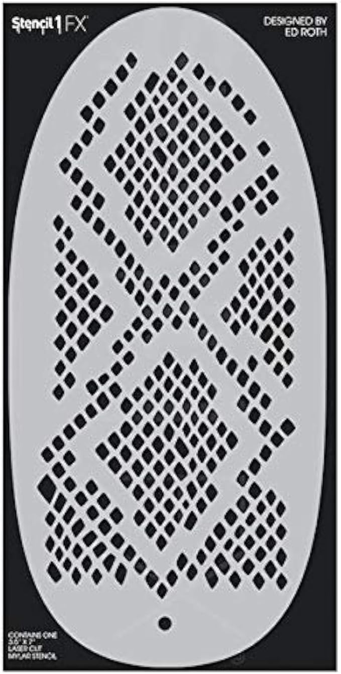 Stencil1FX - Snakeskin Eye Makeup Stencil for Costumes, Dress Up, Halloween, Cosplay, Face Painting, Raves, Festivals, Parades, Parties, Parades, Parties