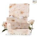 Mary Case Rose Bar Soap Set of 4 | Natural Soap with Olive, Coconut & Oils + Dried Flowers | Vegan Bath Soap for Men & Women | Softening, Hydrating & Boosting Skin Radiance