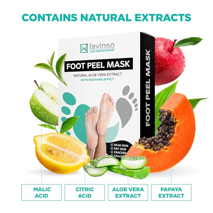 Peeling Foot Mask that Remove Dead Skin and 40% Urea Cream with Maximum Strength Moisturizing