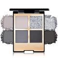 CAKAILA 4 Colors Eyeshadow Makeup Palette,Black Gray Natural Neutral Nude Smoke Eye Shadow Palette with Mirror,Long Lasting Naturing-Looking,Waterproof,Travel Size