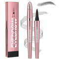 Microblading Eyebrow Pen, 2026 Upgraded 4-Tip 3D Waterproof Eyebrow Pencil, Premium Eye Brow Pen Natural Magic Eyebrow Makeup Fine Stroke Contouring Pencil Long-Lasting Stay on All Day (Grey)