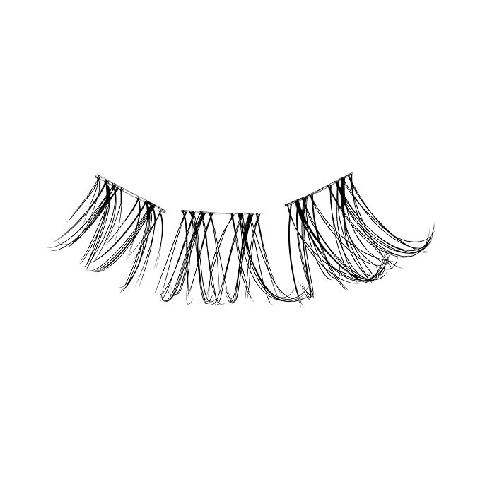 Falscara Essentials Kit, False Eyelashes, Lash Clusters, Soft Wispy, 10mm-14mm, Includes Bond & Seal, Precision Applicator & 36 Clusters