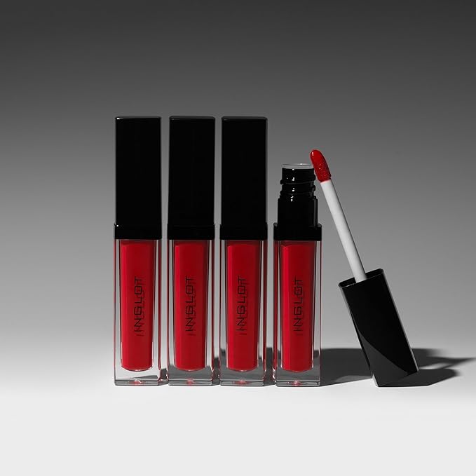 Inglot HD Lip Tint Matte - Liquid Lipstick | Full Coverage | Long-Lasting | Velvet Finish | High Pigmentation | 0.18 US FL OZ | 70