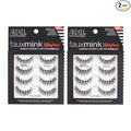 Ardell Faux Mink False Eyelashes, Wispy Natural Lashes, Reusable, Soft & Lightweight for Everyday Glam, Multipack - 2 Pack x 4 Pairs