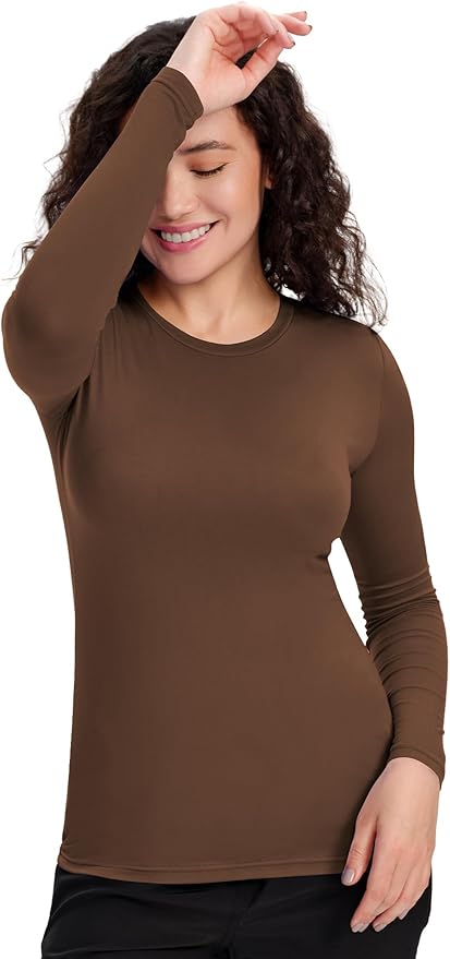COZYFIT Scrub Undershirts Long Sleeve Women - Underscrub Comfort Tee