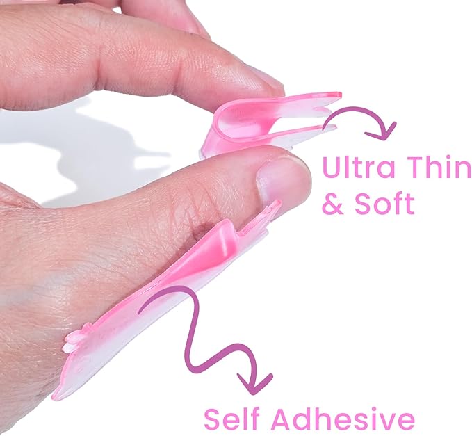 Libeauty Flat Lash Lift Shields, Ultra Thin Korean Flat Shields for Step 1 Perm/Lift, Flexible Use as Eye Patches or Lift Ribbon, Dolphin-Shaped Design for Easy Pick Up