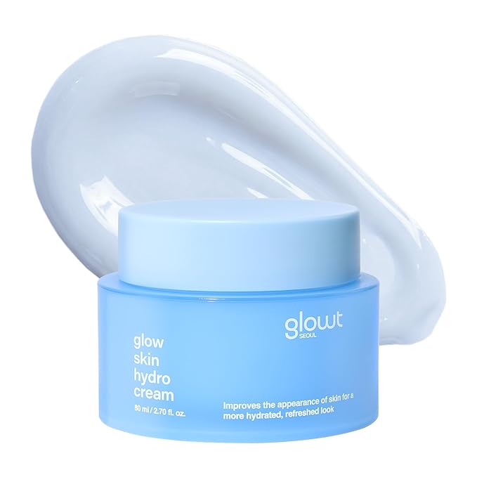 Glow Skin Hydro Cream – 72-Hour Deep Moisture & Barrier Support for Glowing, Supple Skin | Panthenol & Biopeptides | Non-Sticky Pudding Texture | 80 ml / 2.70 fl. oz.