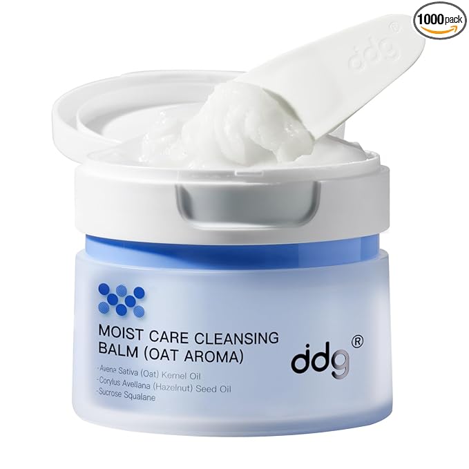 ddg Cleansing Balm Makeup Remover for Sensitive Skin,Eye Makeup Remover&Facial Cleanser for Waterproof Makeup Removal,Vegan Plant Oils,Nourishing & Hydrating,3.38floz/100ml