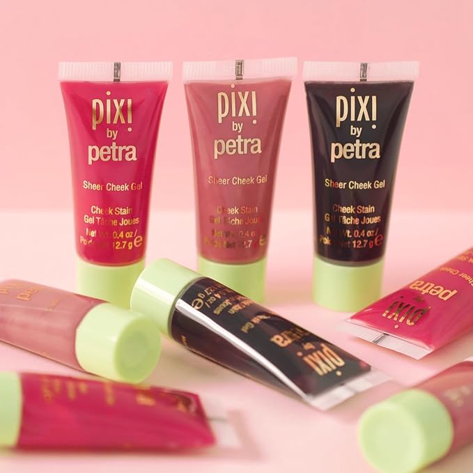 Pixi Sheer Cheek Gel - Flushed | Gel Blush For A Sheer Flush Of Colour | Oil-Free & Fragrance-Free Hydrating Liquid Blush | 0.45 Fl Oz