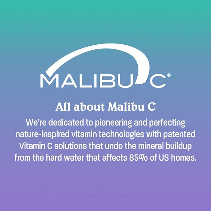 Malibu C Hard Water Wellness Shampoo - Hydrating, Sulfate-Free Hair Care for Hard Water - Removes Minerals and Buildup (33.8 oz)