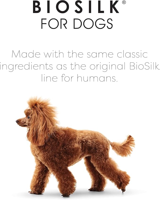 BioSilk for Dogs Silk Therapy Conditioner with Natural Coconut Oil, Moisturizing Dog Conditioner, Sulfate and Paraben Free, pH Balanced for Dogs, Made in USA, 12 Fl Oz - 2 Pack