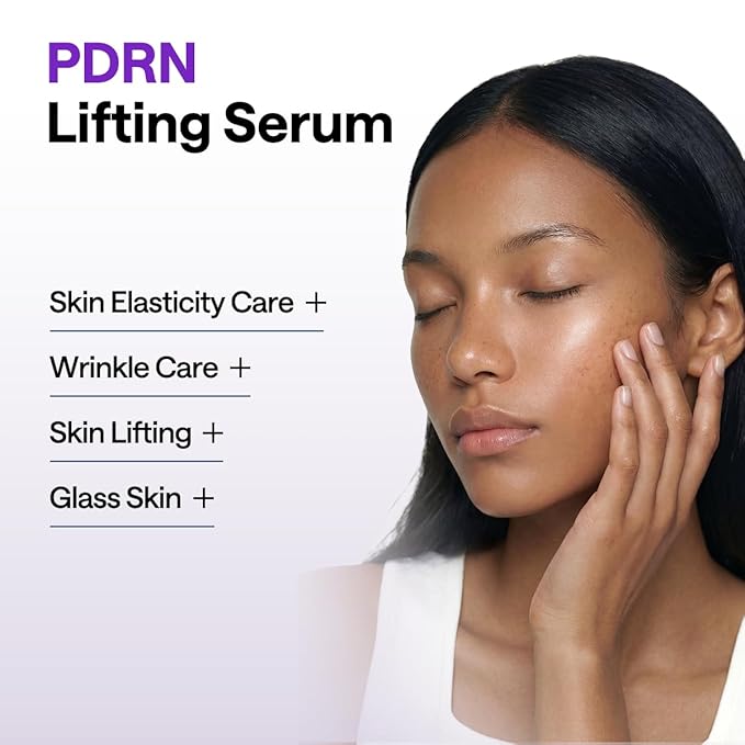 Mediheal PDRN Lifting Serum with Squalane 1.35 fl.oz - Korean Face Serum for Natural Glass Glow Skin, Pore Care & Skin Firming, Deep Moisturization