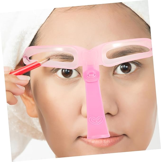 Eyebrow Stencils, Eyebrow Template, Eyebrow Shaping Kit, 8 Styles Reusable Eyebrow Stencil with Handle and Strap, Washable