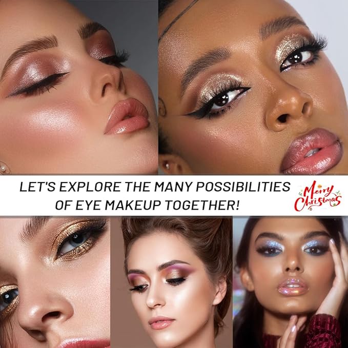 Gray Single Shimmer Cream Eyeshadow, Smoky Gray Glitter Glow Eye Shadow for Mature Skin, Lightweight Blendable, Subtle Shimmer, Crease-Proof, Vegan & Cruelty-Free, Sombras para Ojos
