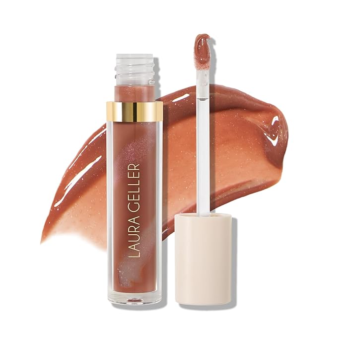 LAURA GELLER NEW YORK Italian Marble Glossy Lip Tint - Moisturizing Lip Gloss - Enriched with Shea, Mango and Cocoa Butters (03 Summer Paloma)
