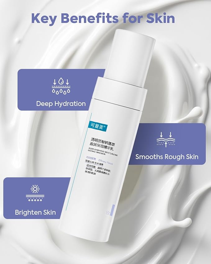 KOMFYMED Hydrating Essence Emulsion – Hyaluronic Acid Face Lotion for Sensitive Skin, Ultra-Lightweight Daily Moisturizer to Soothe Dry & Dehydrated Skin (2.7 Fl. Oz./80mL)